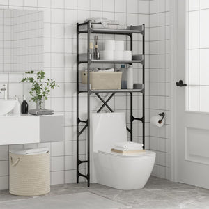 Waschmaschinenregal Grau Sonoma 67x25x163 cm