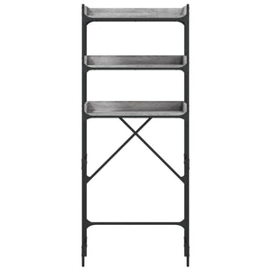 Waschmaschinenregal Grau Sonoma 67x25x163 cm