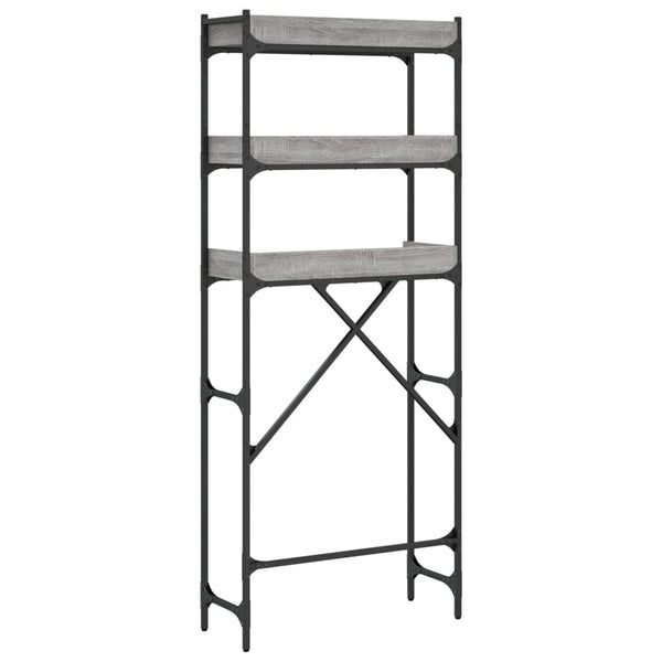 Waschmaschinenregal Grau Sonoma 67x25x163 cm