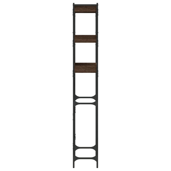 Waschmaschinenregal Braun Eichenoptik 67x25x163cm