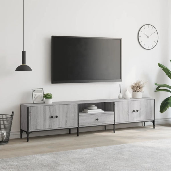 TV-Schrank Grau Sonoma 200 cm mit Schublade