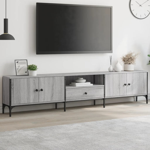 TV-Schrank Grau Sonoma 200 cm mit Schublade