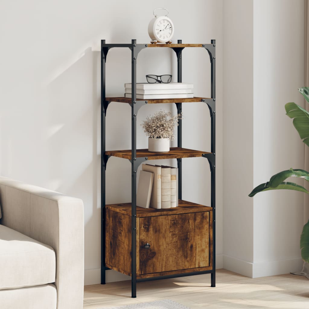 Bücherregal Räuchereiche 3 Böden 109,5 cm