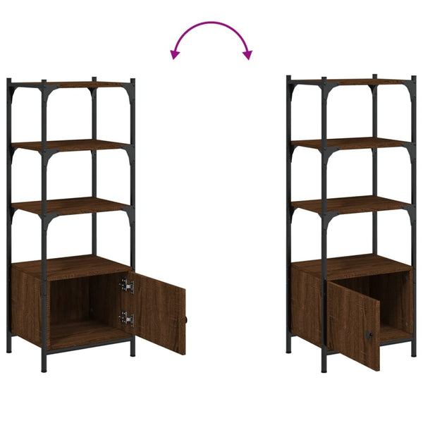 Bücherregal Braun Eichen-Optik 3 Böden
