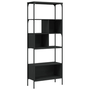Bücherregal Schwarz mit 5 Böden