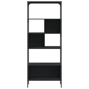 Bücherregal Schwarz mit 5 Böden