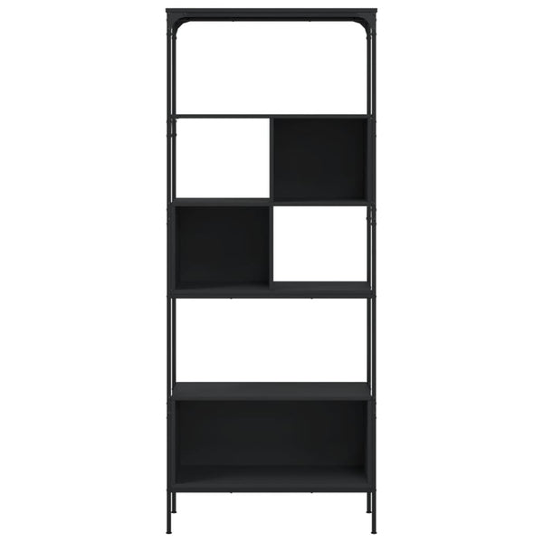 Bücherregal Schwarz mit 5 Böden