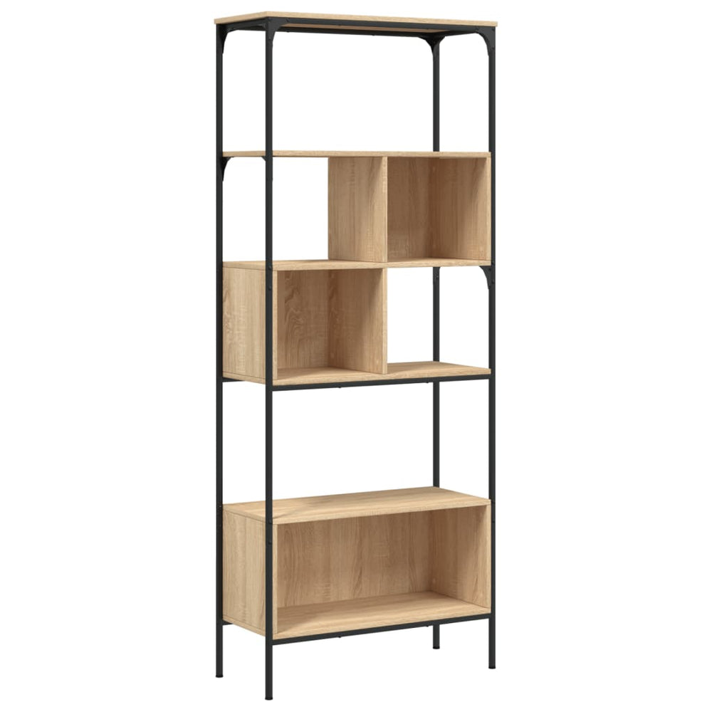 vidaXL Bibliothèque 5 étagères Chêne sonoma 76x33x188,5 cm Bois d'ingénierie
