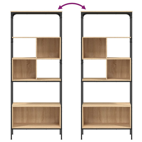 Bücherregal Sonoma Eiche 5 Böden