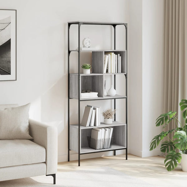 vidaXL Étagère à 5 niveaux Gris Sonoma 76x33x188,5 cm Bois d'ingénierie