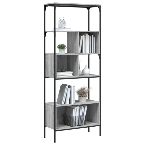 vidaXL Étagère à 5 niveaux Gris Sonoma 76x33x188,5 cm Bois d'ingénierie
