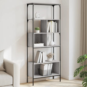 vidaXL Étagère à 5 niveaux Gris Sonoma 76x33x188,5 cm Bois d'ingénierie