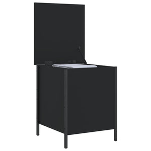 Sitzbank Schwarz mit Stauraum 40x50 cm