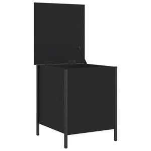 Sitzbank Schwarz mit Stauraum 40x50 cm