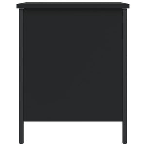Sitzbank Schwarz mit Stauraum 40x50 cm