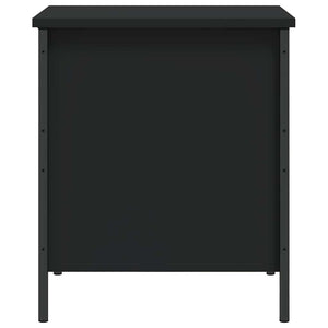 Sitzbank Schwarz mit Stauraum 40x50 cm