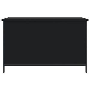Sitzbank Schwarz mit Stauraum 80cm