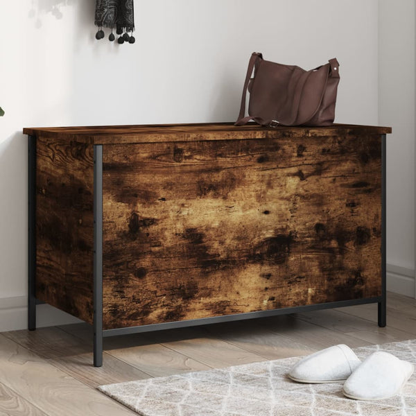 Sitzbank Räuchereiche mit Stauraum 80 cm