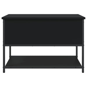Sitzbank Schwarz mit Stauraum 70 cm