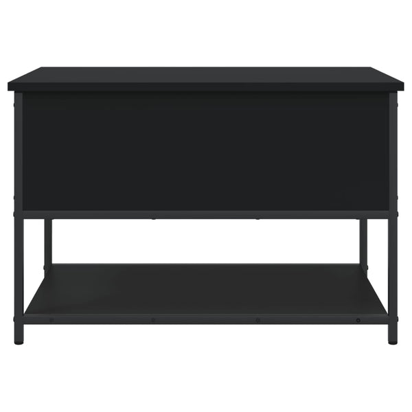 Sitzbank Schwarz mit Stauraum 70 cm
