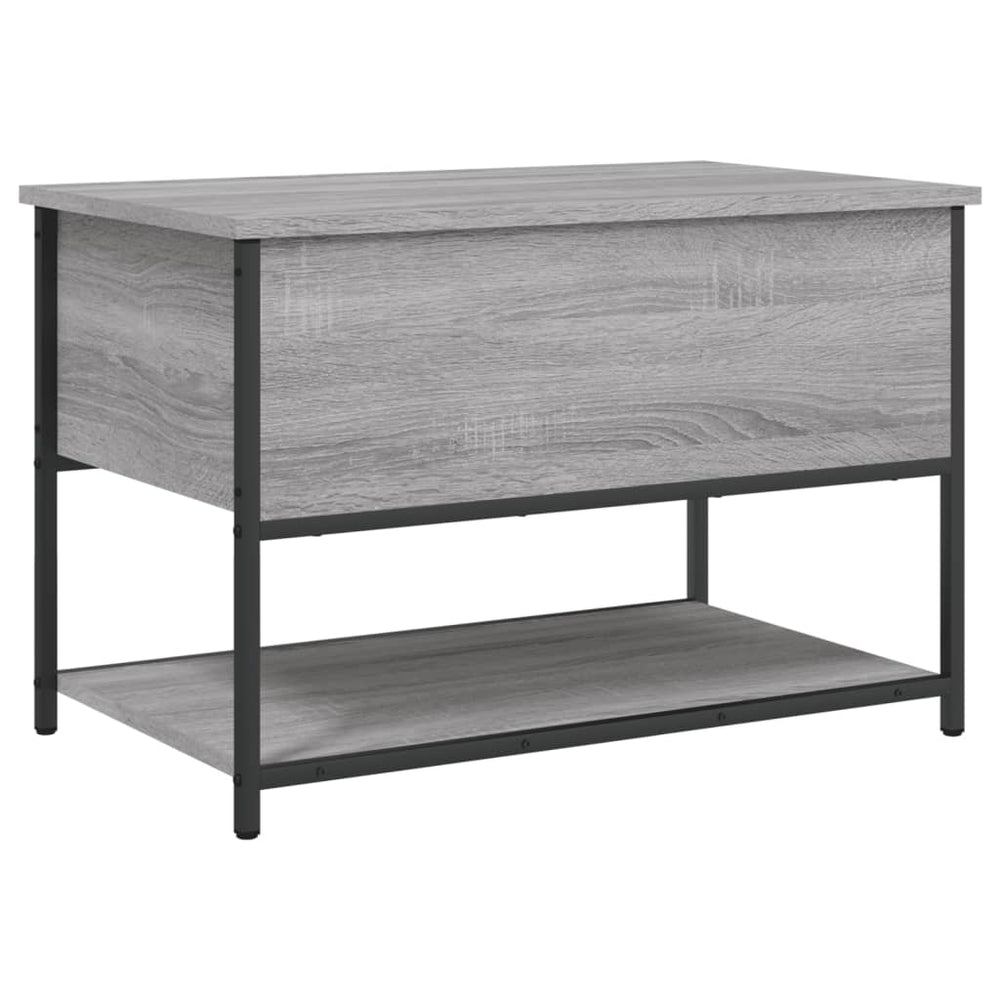 Sitzbank Grau Sonoma mit Stauraum 70 cm