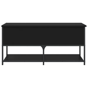 Sitzbank Schwarz mit Stauraum 100cm