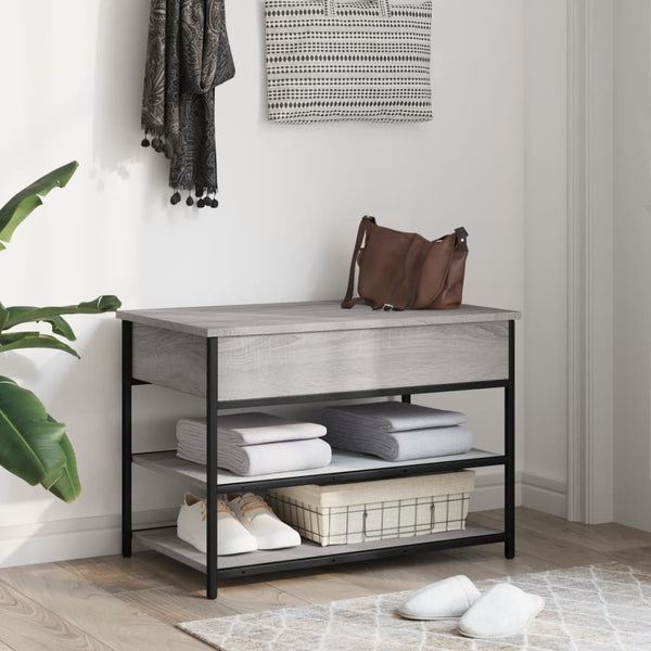 Schuhbank Grau Sonoma 70 cm