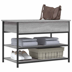 Schuhbank Grau Sonoma 70 cm