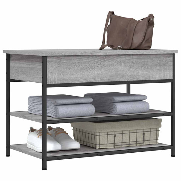 Schuhbank Grau Sonoma 70 cm