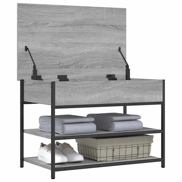 Schuhbank Grau Sonoma 70 cm