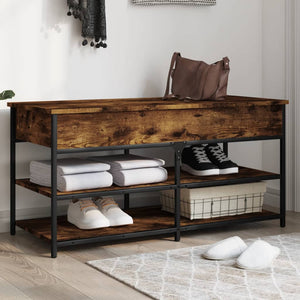 Schuhbank Räuchereiche 100 cm