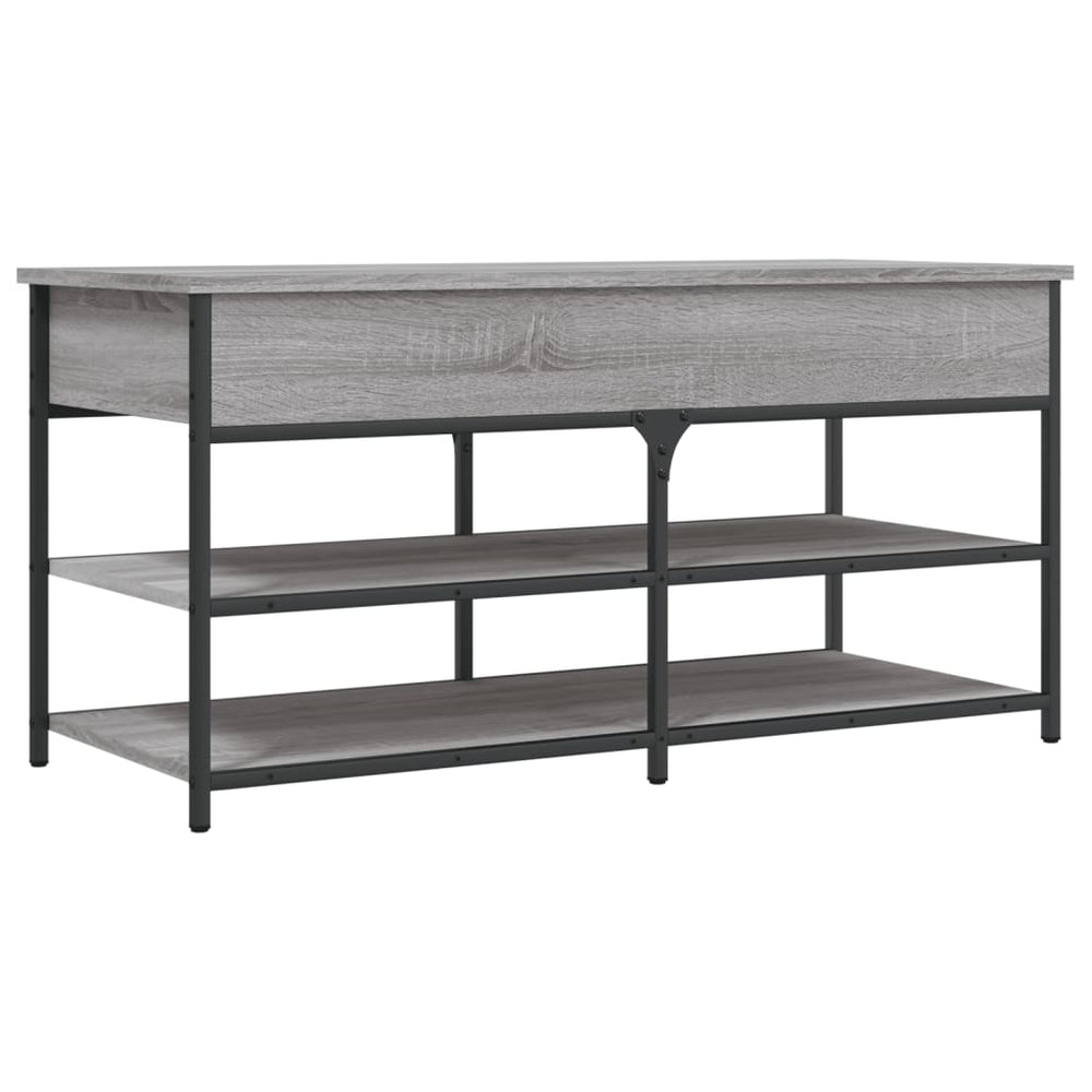 Schuhbank Grau Sonoma 100 cm