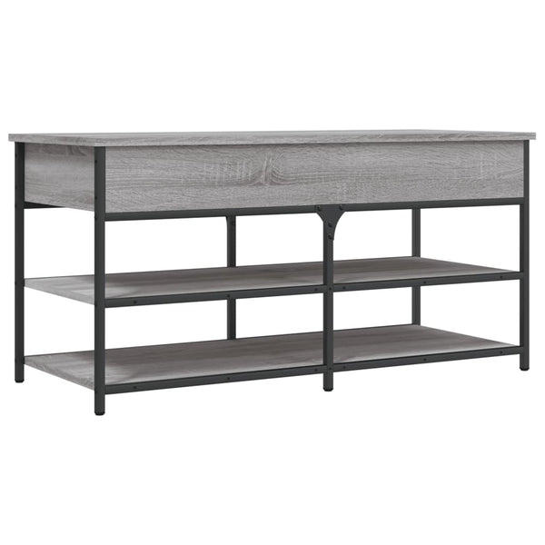 Schuhbank Grau Sonoma 100 cm
