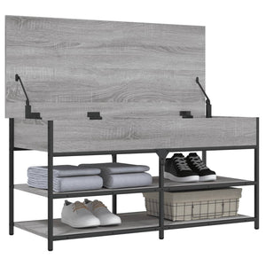 Schuhbank Grau Sonoma 100 cm