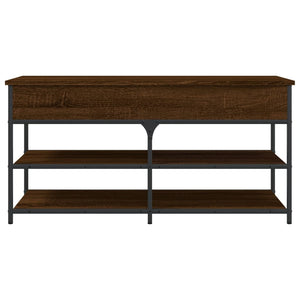 Schuhbank Braun Eiche 100 cm mit Stauraum