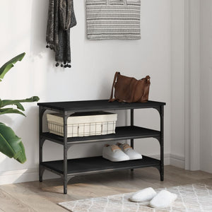 Schuhbank Schwarz 70 cm
