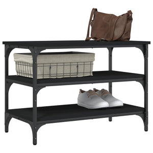 Schuhbank Schwarz 70 cm