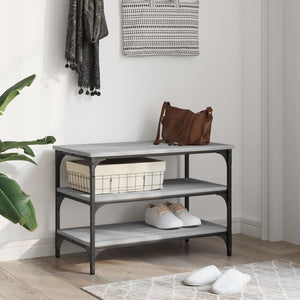 Schuhbank Grau Sonoma 70 cm