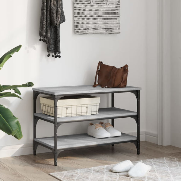 Schuhbank Grau Sonoma 70 cm