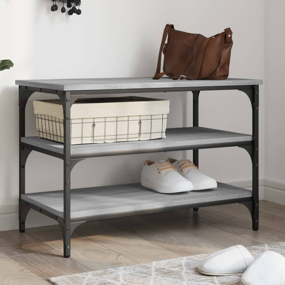 Schuhbank Grau Sonoma 70 cm