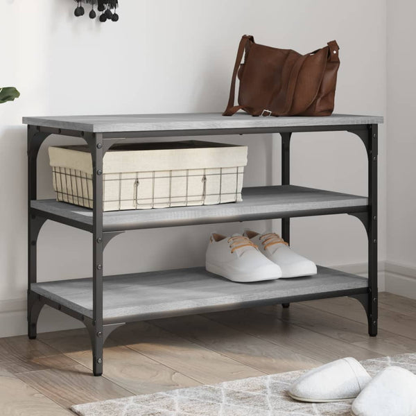 Schuhbank Grau Sonoma 70 cm