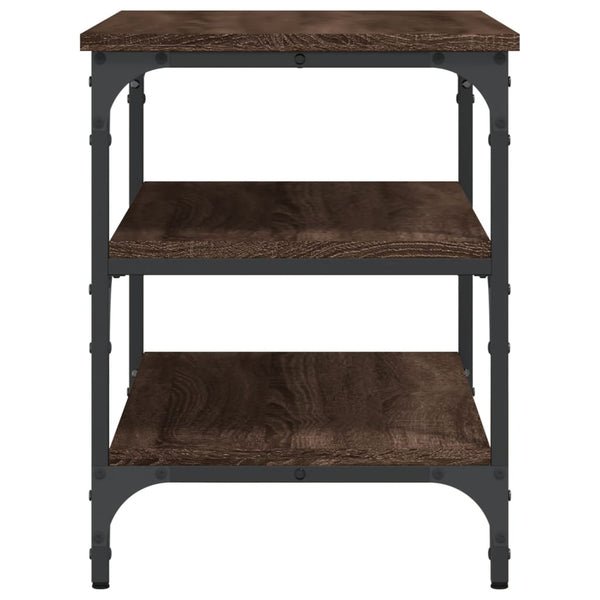 Schuhbank Braun Eichenoptik, 70 cm