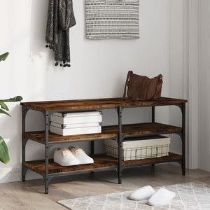 Schuhbank Räuchereiche 100 cm