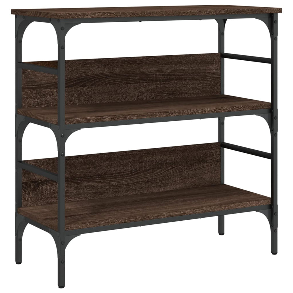 vidaXL Console Table Brown Oak Look 75x32x75 cm Engineered Wood