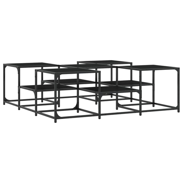 Schwarzer Couchtisch 121x121 cm