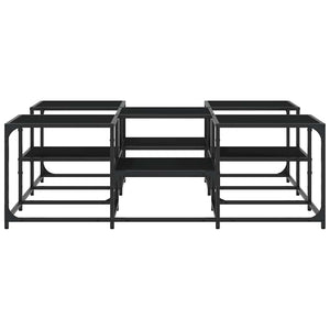 Schwarzer Couchtisch 121x121 cm