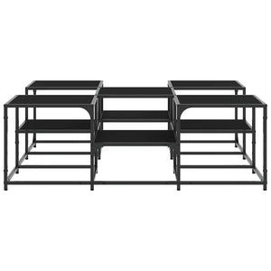 Schwarzer Couchtisch 121x121 cm