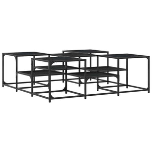 Schwarzer Couchtisch 121x121 cm