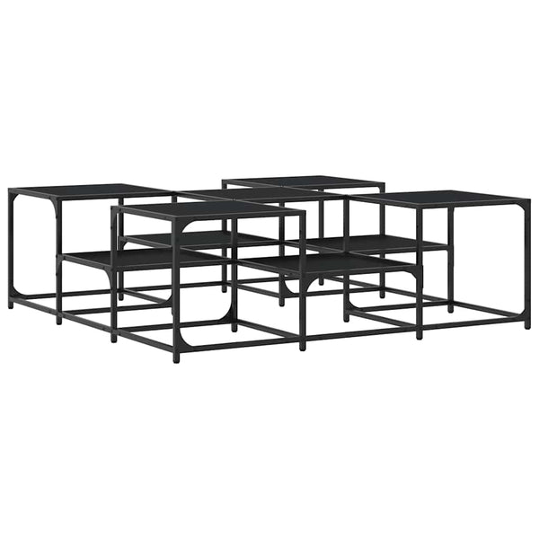 Schwarzer Couchtisch 121x121 cm