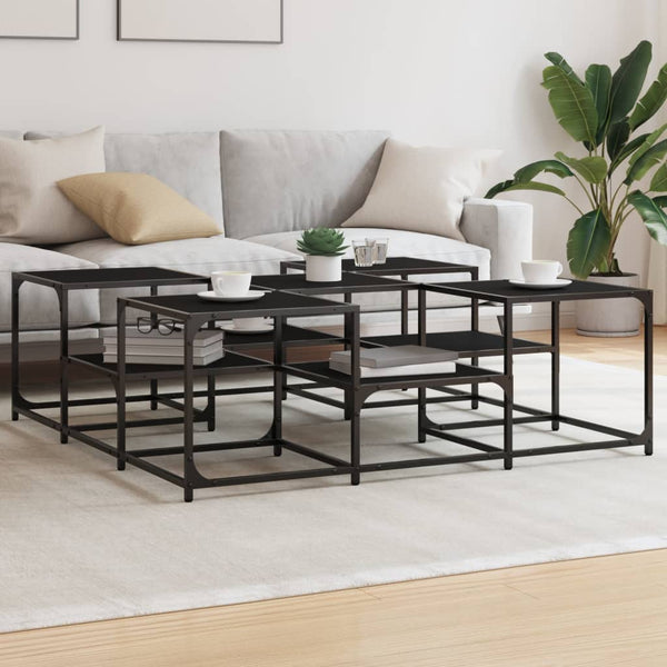 Schwarzer Couchtisch 121x121 cm